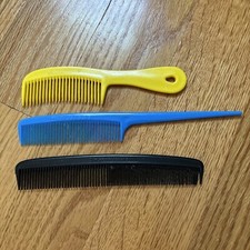 Vintage Unbreakable Lot Of 3 Rat Tail Comb And More