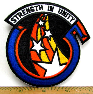 Vintage 616th Air Support Squadron APS Jacket Patch Strength in Unity USAF