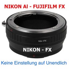 Nikon AI - Fujifilm FX Lens Adapter AI Lens Lens to Fujifilm FX Camera