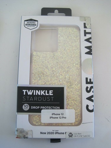 Casemate Stardust White Sparkle iPhone 12 ProCase NIP