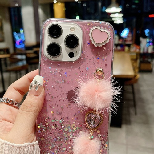 For Samsung S24 S22 S21 FE S20 A73 A53 Bling Glitter Case Cover Love Bracelet - Picture 7 of 12