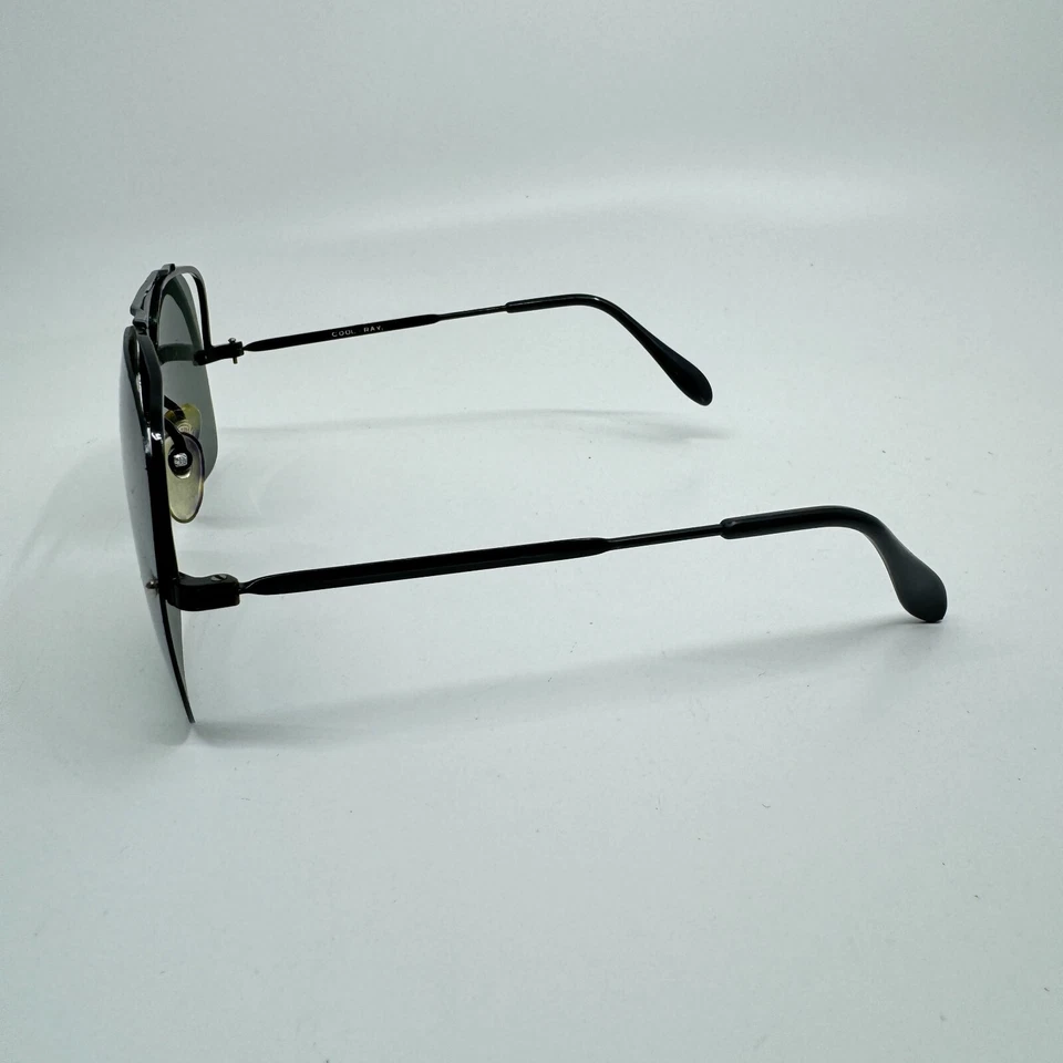 Gafas de sol vintage Cool Ray estilo aviador marcos negro verde lente H9351 Foto 2 de 4