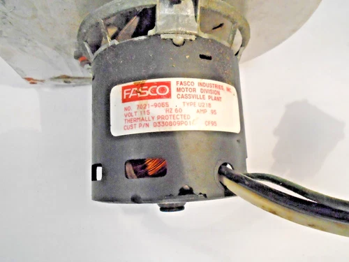 FASCO 7021-9055 Draft Inducer Blower Motor Assembly 115V " used"