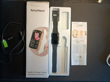 Watch - Health Fitness Tracker - 24/7 Heart Rate, Blood Pressure- Black