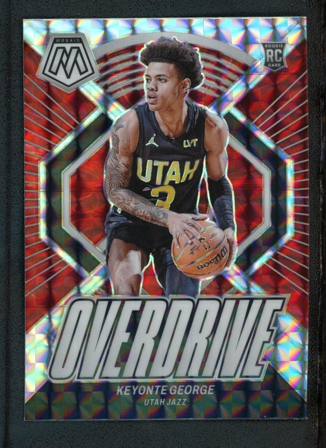 2023-24 KEYONTE GEORGE PANINI MOSAIC OVERDRIVE SILVER ROOKIE RC #7