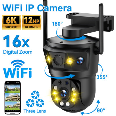 Security Camera Ai Motion Auto Tracking PTZ Video Camera Outdoor WiFi IP Camera
