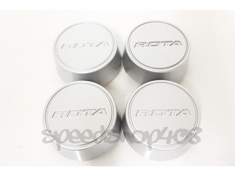 ROTA WHEELS CENTER CAPS SILVER MODA 4PCS GRID V TRACK R ALEICA GT3 eBay