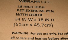 vibrant life pet exercise pen