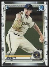 2020 Bowman #BCP-140 Nick Bennett Chrome Prospects