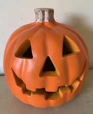 Vtg Jack-O-Lantern 1998 Paper Magic Group Light Up Pumpkin 10” Blow Mold Lamp