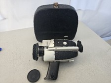Vintage BAUER C2A Super 8mm Film Cassette Movie Camera W CASE prop retro *read*