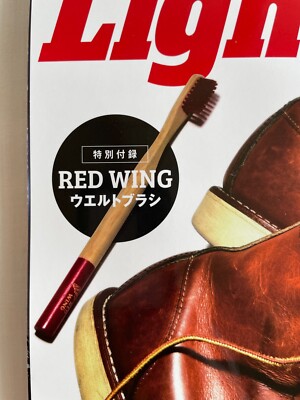Lightning December 2021 Japan Magazine Boots Aging Red Wing Brush
