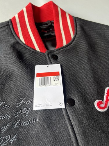 Air Jordan x Awake Varsity Jacket Men’s large Wool/Nylon Leather Sleeves NEW - Picture 9 of 19