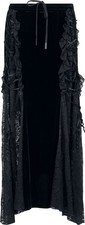 Punk Rave Langer Rock Damen Goth staggered patchwork lace skirt schwarz