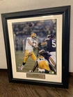 Green Bay Packers Brett Favre Autographed Picture & Frame - 24.5" x 28.5" x 1"