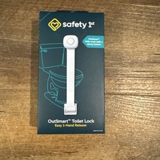 Safety 1st  OutSmart Toilet Lock  W/Decoy Button  White  Brand New