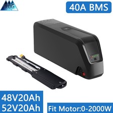 52V/48V 20Ah Ebike Battery 40A BMS For 0-1800W Motor Hailong Lithium Battery