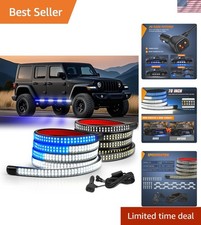 2pcs 70 Inch Running Board Led Lights Strip Blue White For Truck 1125 Emerg...