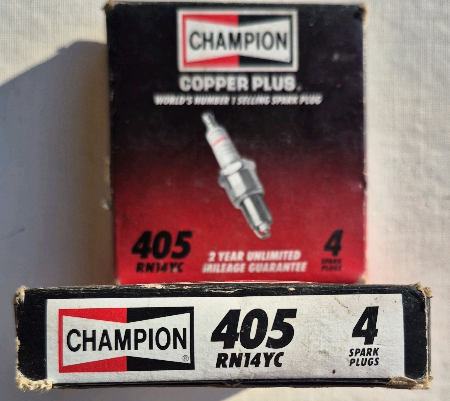 Champion Copper Plus Spark Plugs 405 RN14YC set of 4 new in box FC105-3 T0438