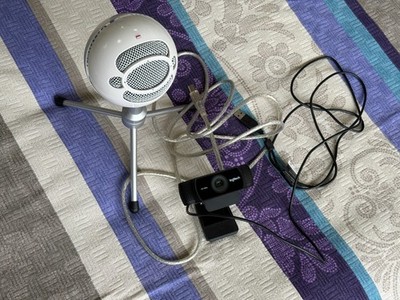 LOGITECH Webcam C922 Pro + Blue Snowball iCE USB-Mikrofon