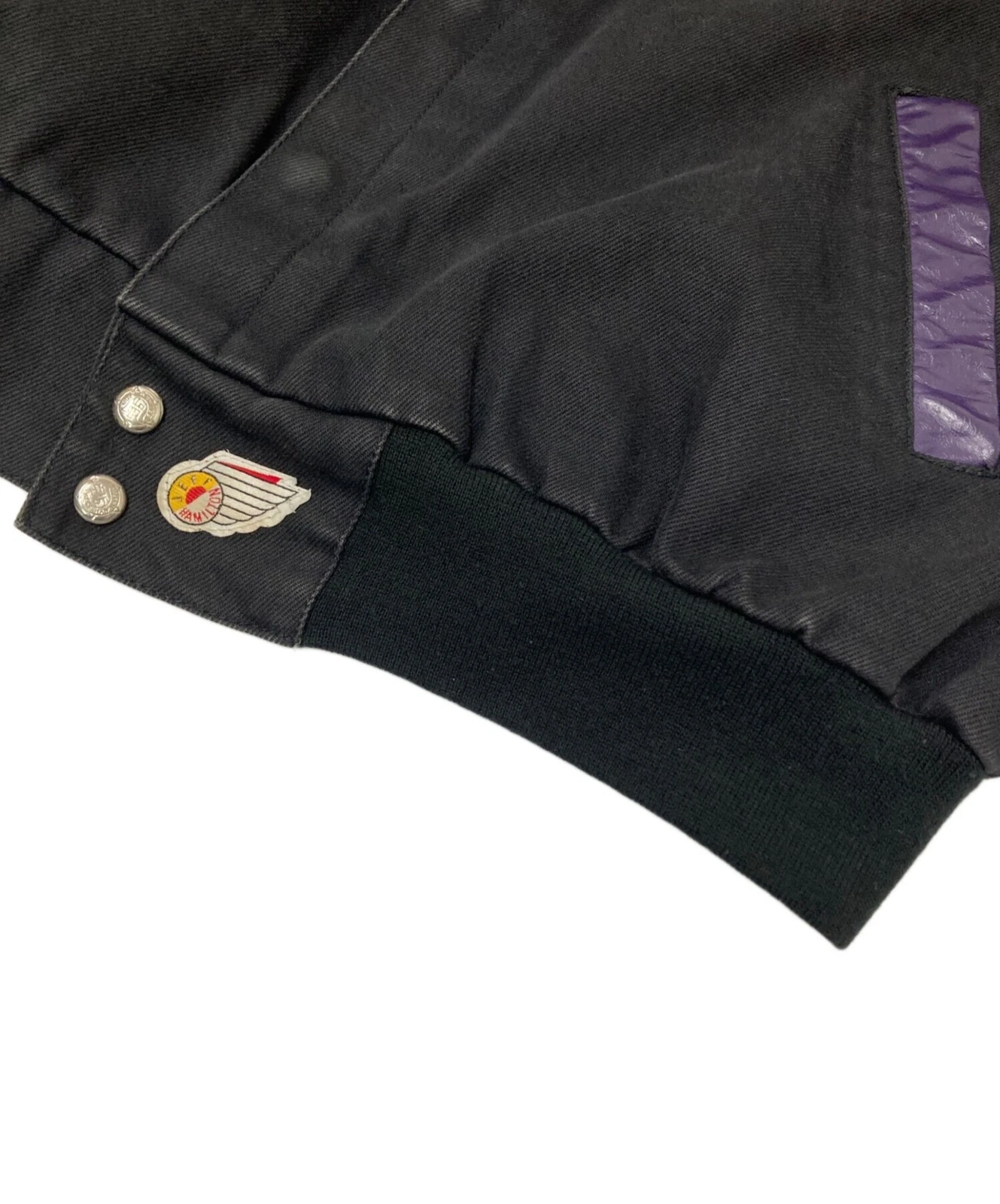 JEFF HAMILTON x LOONEY TUNES Collab Leather Switching Jacket Men's Size X Black - product detail image 8