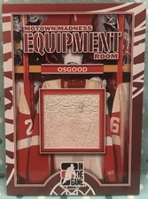 CHRIS OSGOOD 2013 In The Game Motown Madness Series Equipment Room GU Pad Relic
