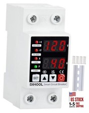 Adjustable Voltage Protector 110V 220V, Low/High Voltage Cutoff and