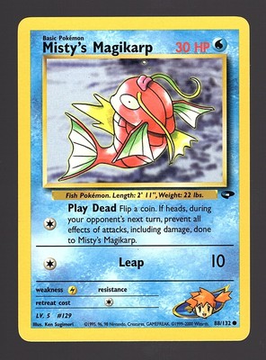 Misty's Magikarp 88/132 Gym Challenge Regular - Pokemon Card LP
