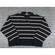 CALIA Striped Crewneck Sweatshirt Womens Larg...