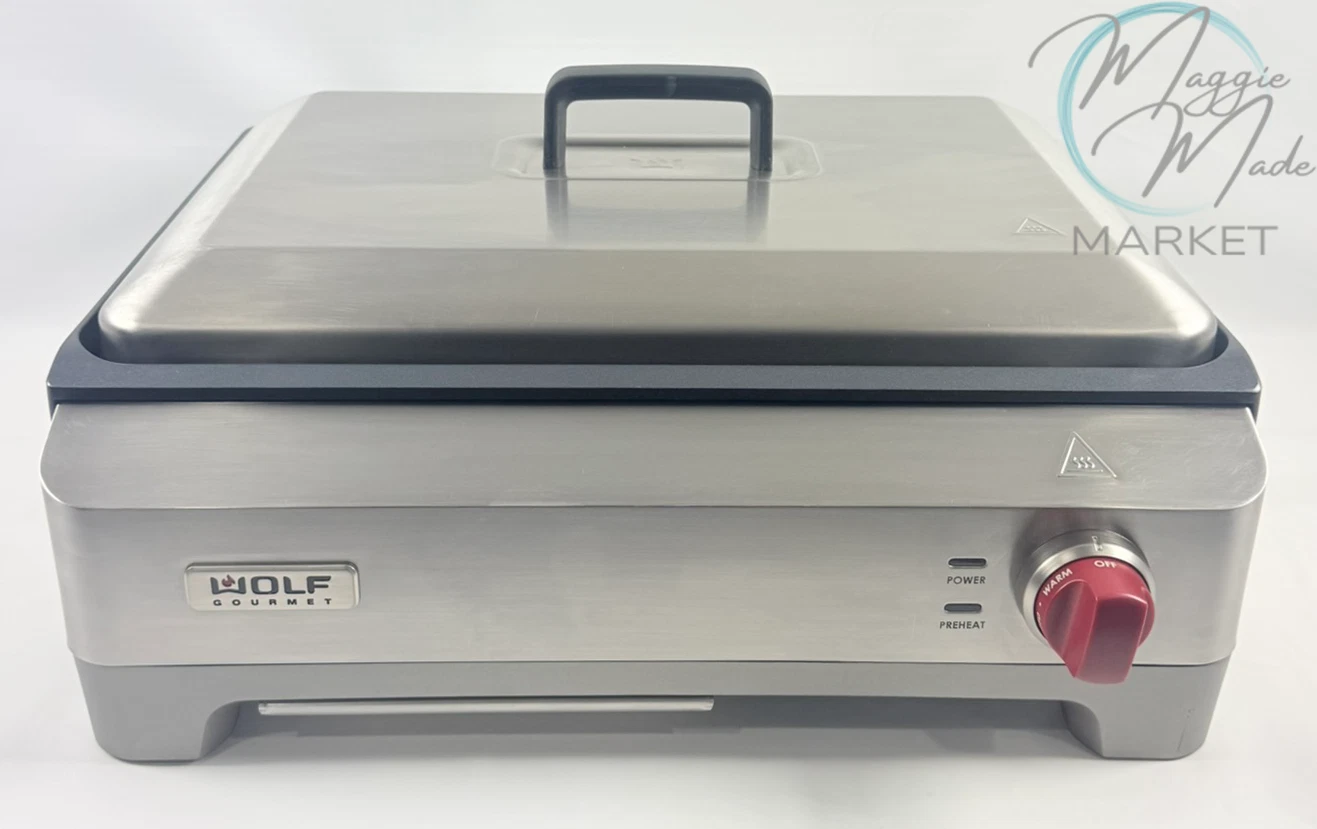 Wolf Gourmet WGTR100S Electric Griddle Stainless Steel Nonstick w/Lid Great
Opens in a new window or