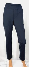 Duluth Trading Company Women NoGA Plushcious Slim Leg Pants NWT Small navy