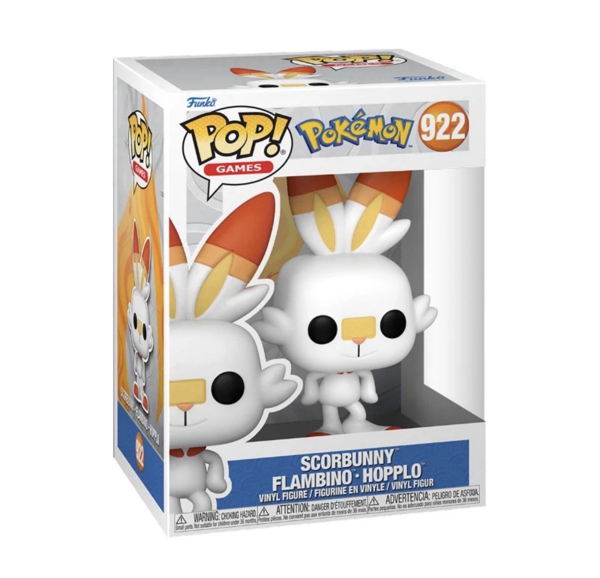 Funko Pop! Juegos Pokemon Scorbunny 922 [Nuevo] Pop! Vinilo