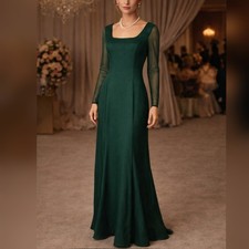 Unbranded Vintage 80s 90s Green Party Prom Bridesmaid Dress 9/10 NWT