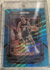 Dyson Daniels rookie teal Monopoly Prizm