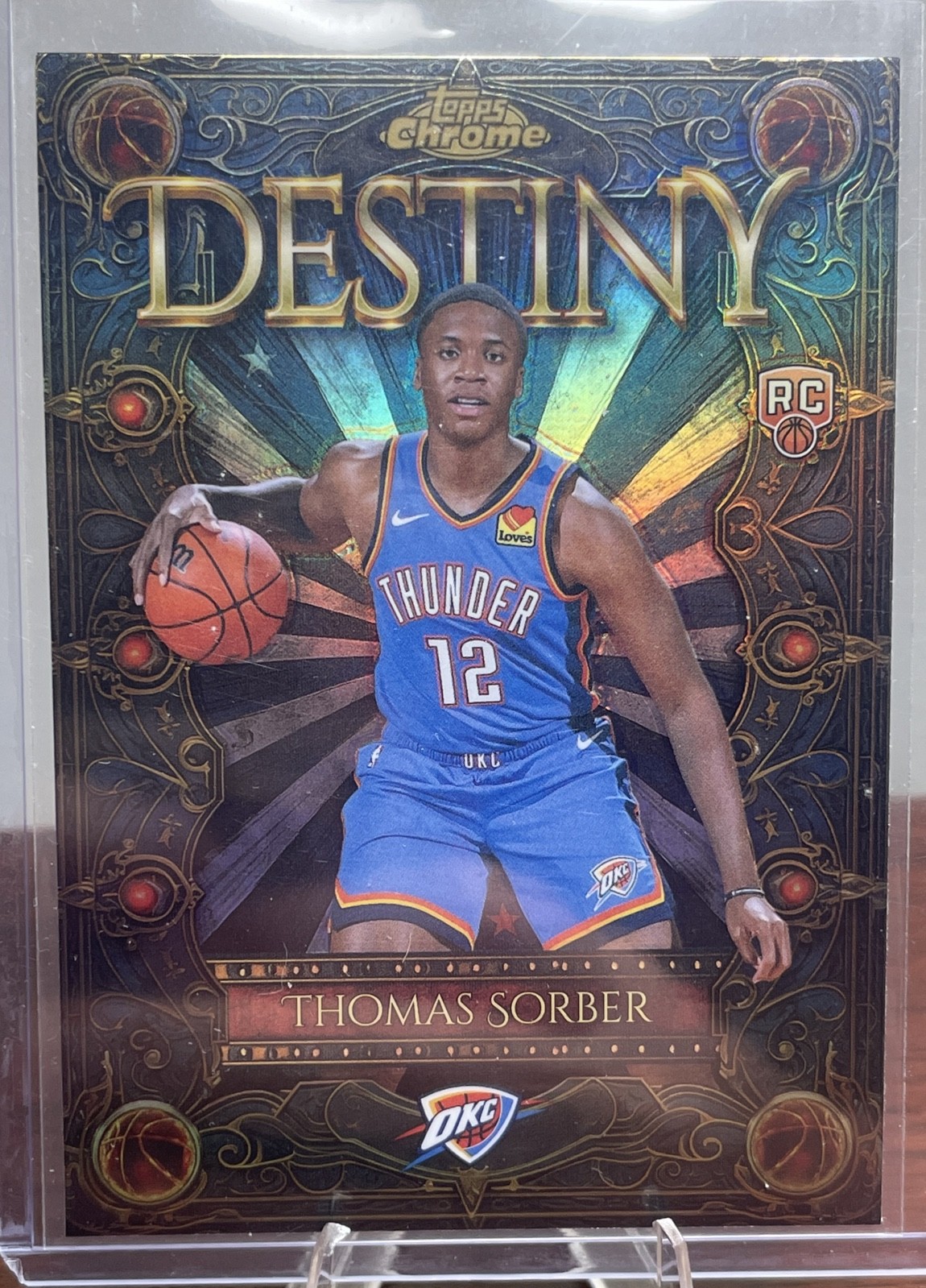2025-26 Topps Chrome - Destiny Thomas Sorber #D-13 Refractor (RC)