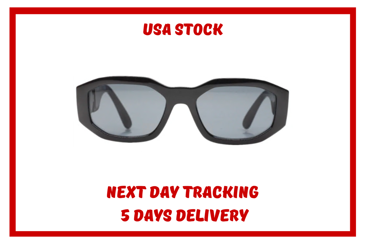 Versace VE4361 Sunglasses 53mm Unisex Sunglasses - Black for