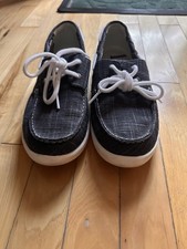 LL Bean Boat Shoes loafer blue Women size 8.5