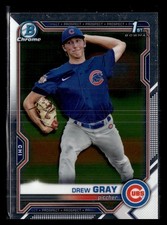 2021 Bowman Draft #BDC-35 Drew Gray Chrome