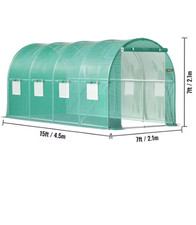 Serra a Tunnel Walk-In 12x7x7 ft con Struttura Zincata e Copertura Impermeabile