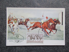 AUTRICHE carte FDC 1er jour COURSE CHEVAUX en 1963 lot OB340