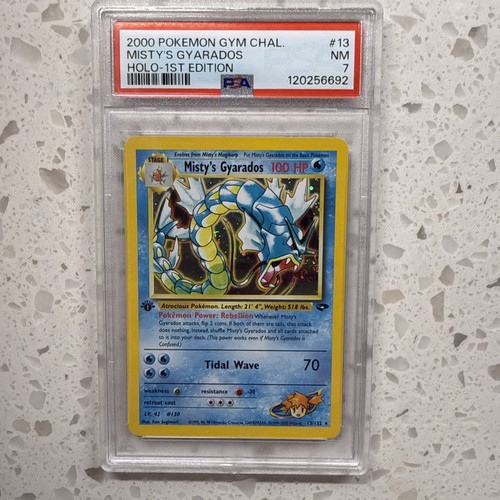 Misty's Gyarados (1st Edition) graded PSA 7 for sale on eBay