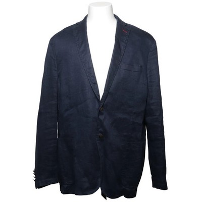 Hampton Republic, Blazer, Größe: 56, Blau, Baumwolle/Leinen/Wolle, Herren #RQc