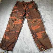 Military Woodland Savage Orange Camo Combat Trousers BDU Hot Weather Pants 28x29