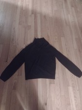 black sleeveless sweater