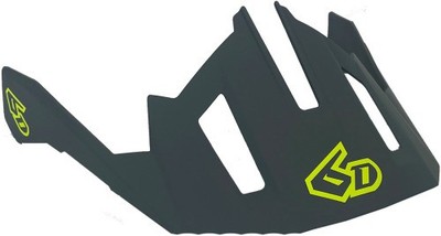 6D HELMETS 77-0132 ATB-2T Visor - Ascent - Neon Yellow - XS/S Hi-Viz | Gray
