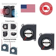 DC 24V 5020 Blower Fan Axial Cooling Fan for 3D Printer Accessories 2 Pack