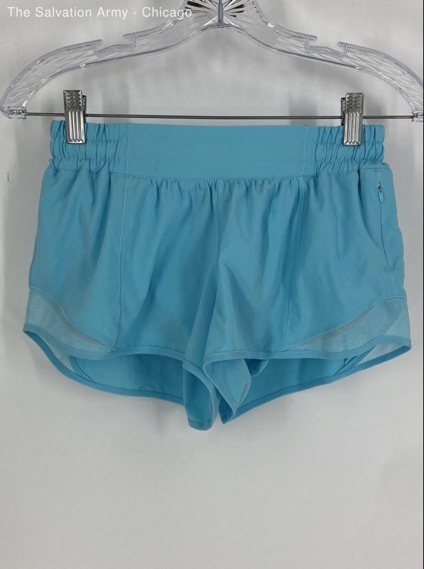 Lululemon Womens Blue Elastic Waist Activewear Athletic Shorts Size XS