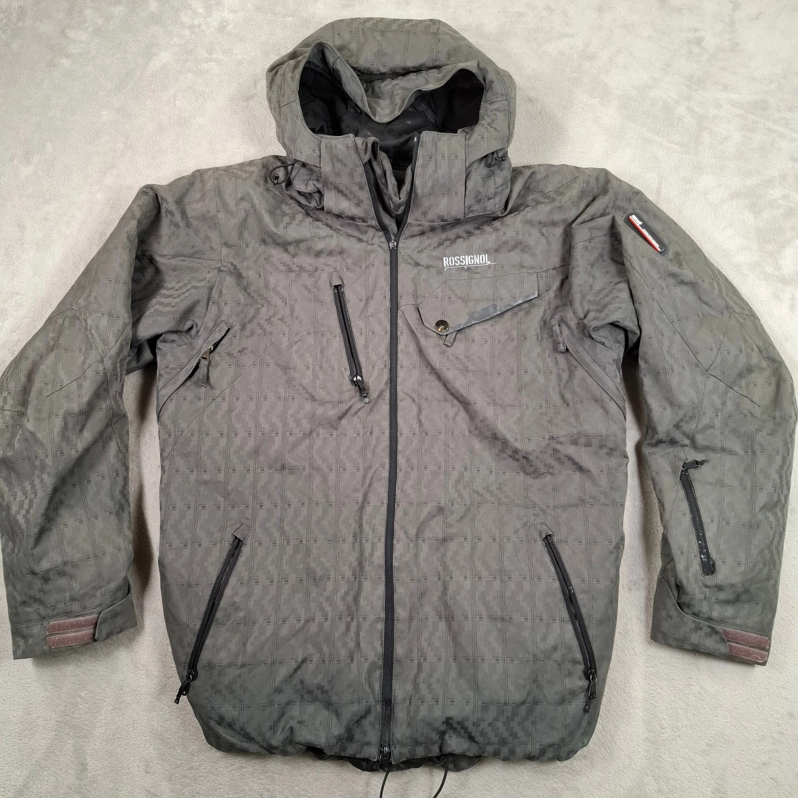 Rossignol Ski Jacket Mens Medium Grey Hooded Waterproof Snow Coat RECCO
Opens in a new window or tab