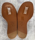 Lafayette 148 sandals light blue suede leather woven slides Made Italy Size 37/7 — photo 8