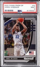 2020 PANINI PRIZM DRAFT PICKS #42 JAMES WISEMAN PSA 9
